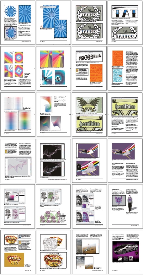Paginas ejemplo libro CorelDRAW X4 - Proyectos prácticos